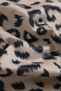 Leopard Print Drawstring Waist Shorts