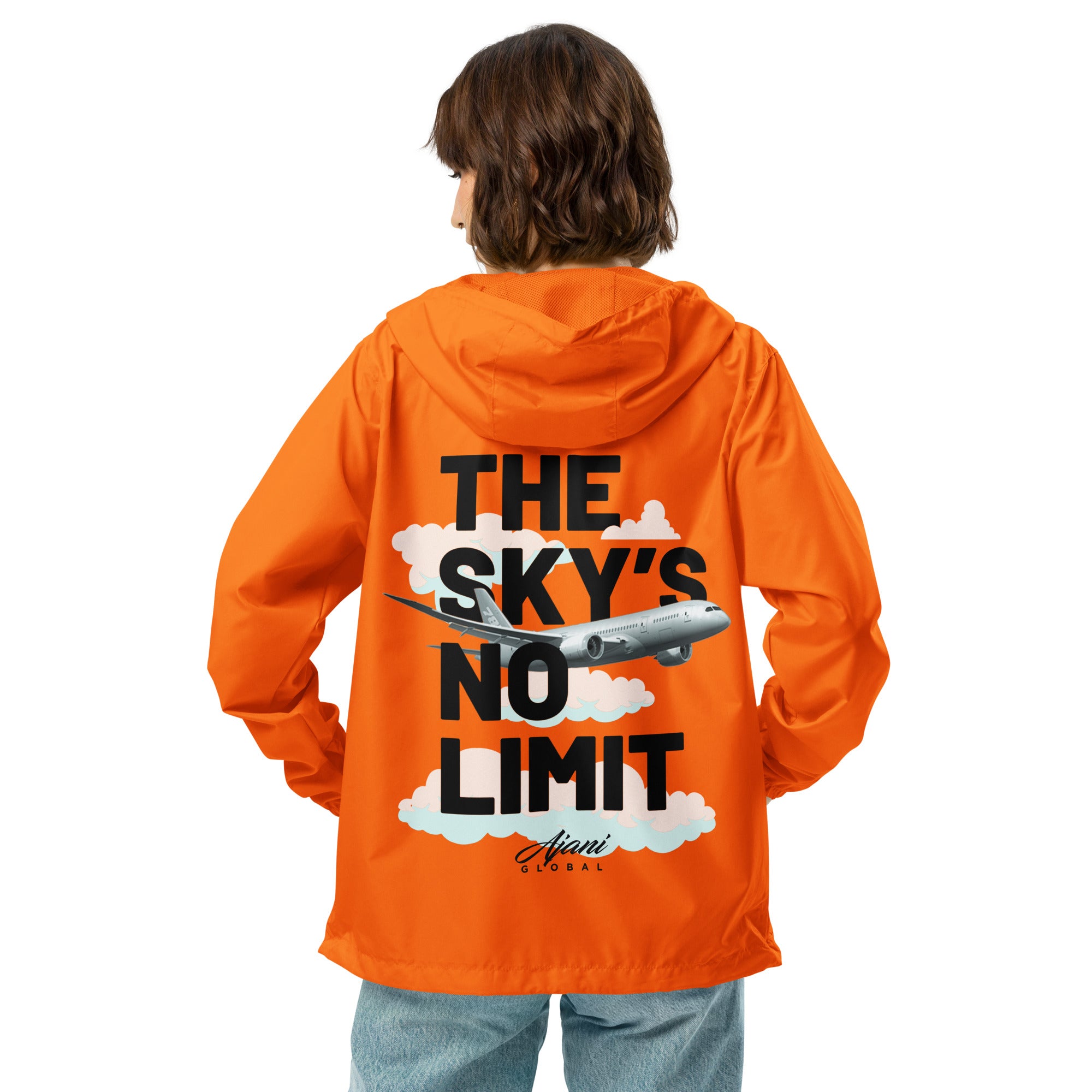 Sky Is No Limit lightweight zip up windbreaker