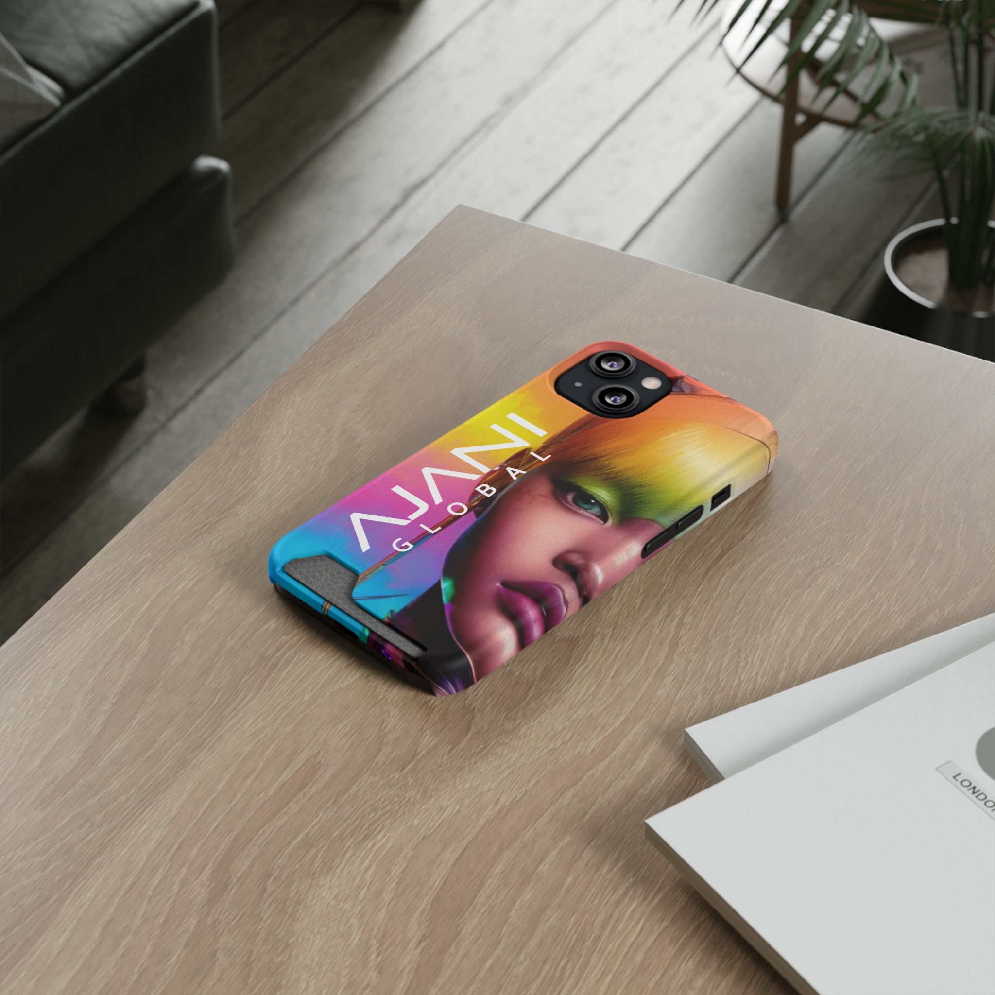 Ajani Glow Phone Case With Card Holder